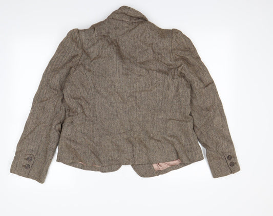 Next Womens Beige Jacket Coatigan Size 14