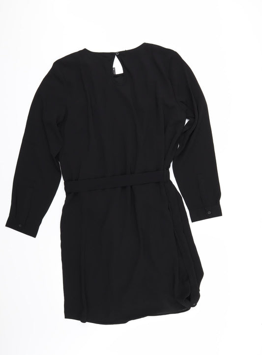 Jaqueline deYong Womens Black Shirt Dress Size 4