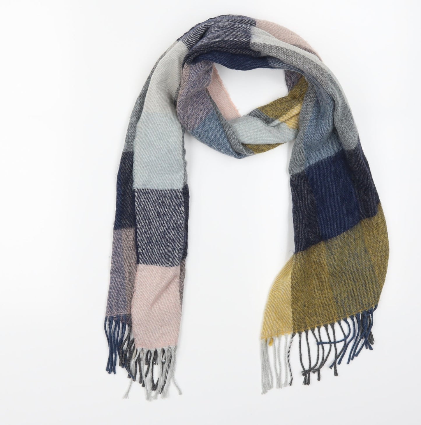 Preworn Womens Multicoloured Check Scarf