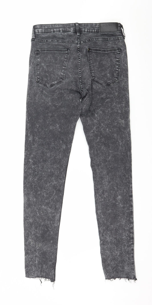 Denim & Co. Womens Grey Denim Skinny Jeans Size 28 in L27 in - Acid wash