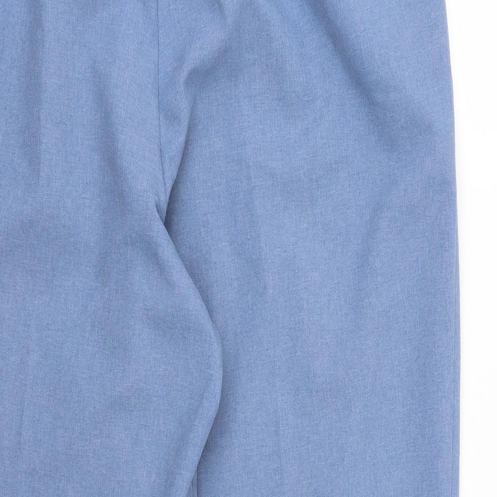 Allison Daley Womens Blue Rayon Trousers Size 18 L30 in