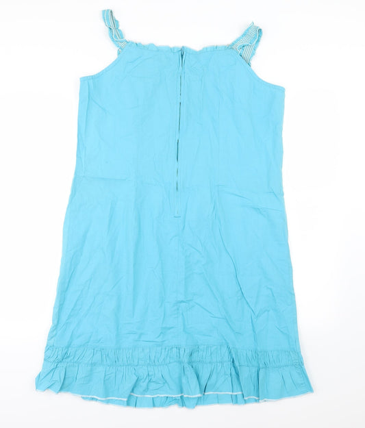 Faded Glory Womens Blue Floral A-Line Size XL