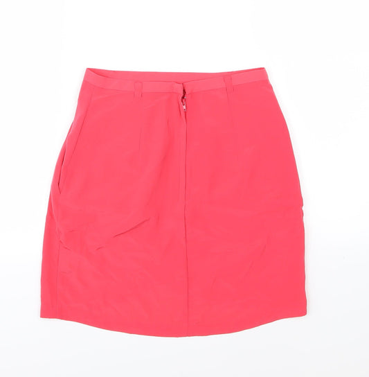 H&M Womens Pink Chiffon A-Line Skirt Size 6