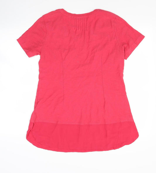 Adini Womens Red T-Shirt Dress Size S