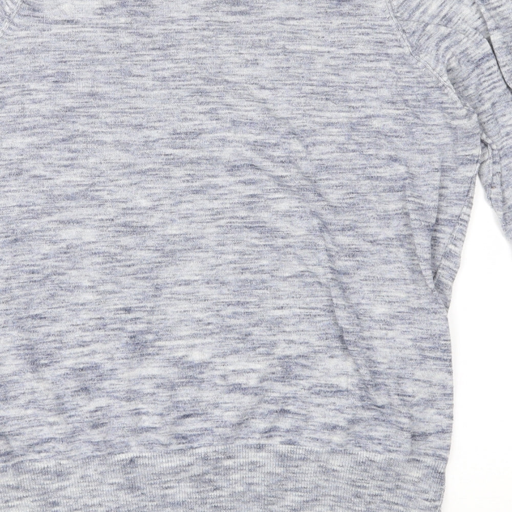 Brand and care label for Next women’s blue knit jumper, size UK 12