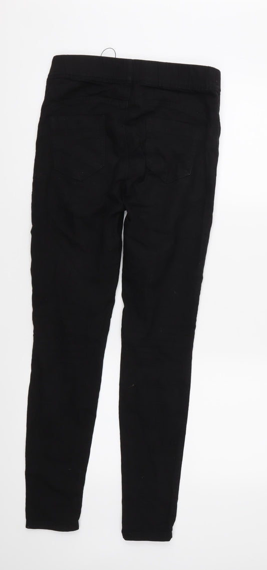 Denim & Co. Womens Black Denim Jegging Jeans Size 8 L32 in