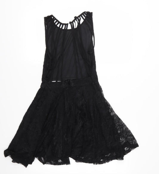 Wyldr Womens Black Lace Fit & Flare Size XS
