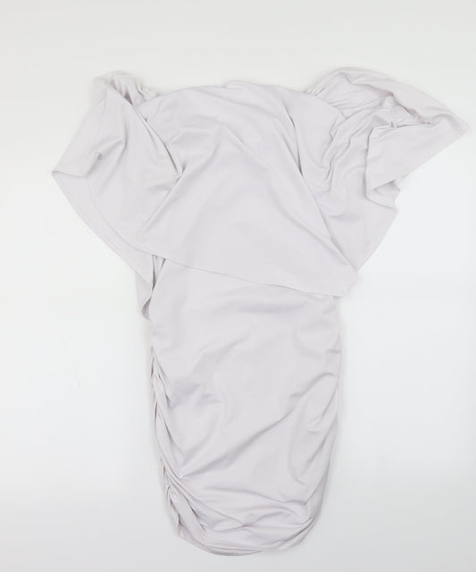 Preworn Womens White Fit & Flare Size S