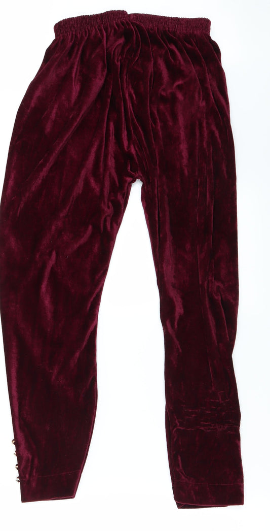 Preworn Womens Purple Trousers Size S L25 in
