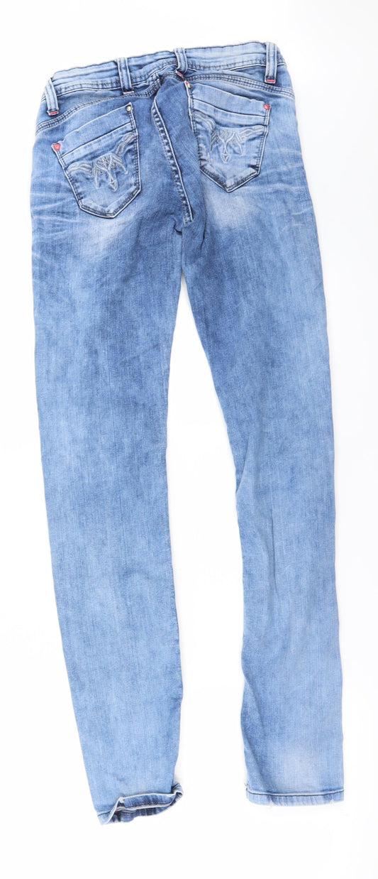 Preworn Womens Blue Skinny Jeans Size 29 in L32 in