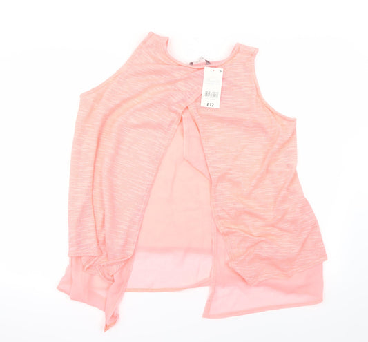 Peacocks Womens Orange Basic Blouse Size 14