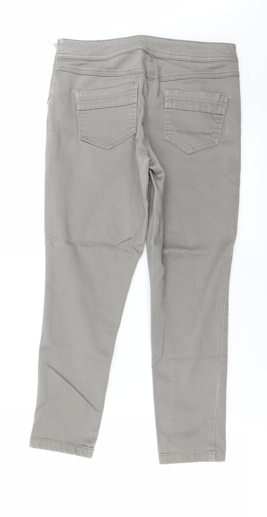 Wallis Womens Grey Tapered Jeans Size 10 L20 in