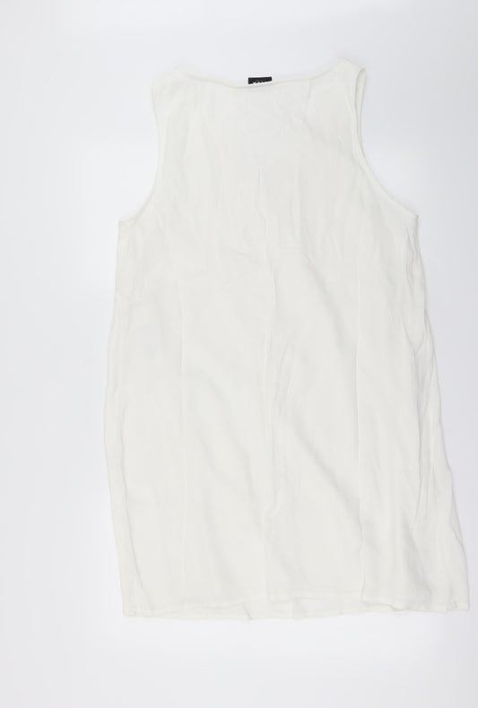 vila Womens White Basic Blouse Size L