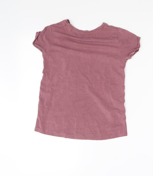 tu kids Girls Purple Basic T-Shirt Size 8 Years