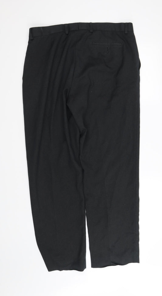 pre worn Womens Black Trousers Size L L34 in