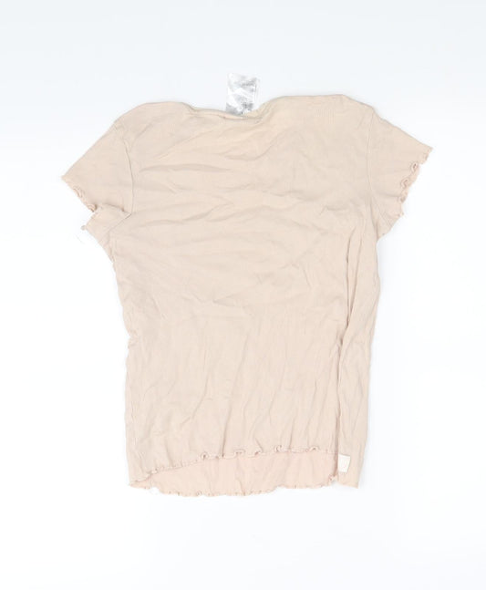 H&M Girls Pink Basic T-Shirt Size 10-11 Years
