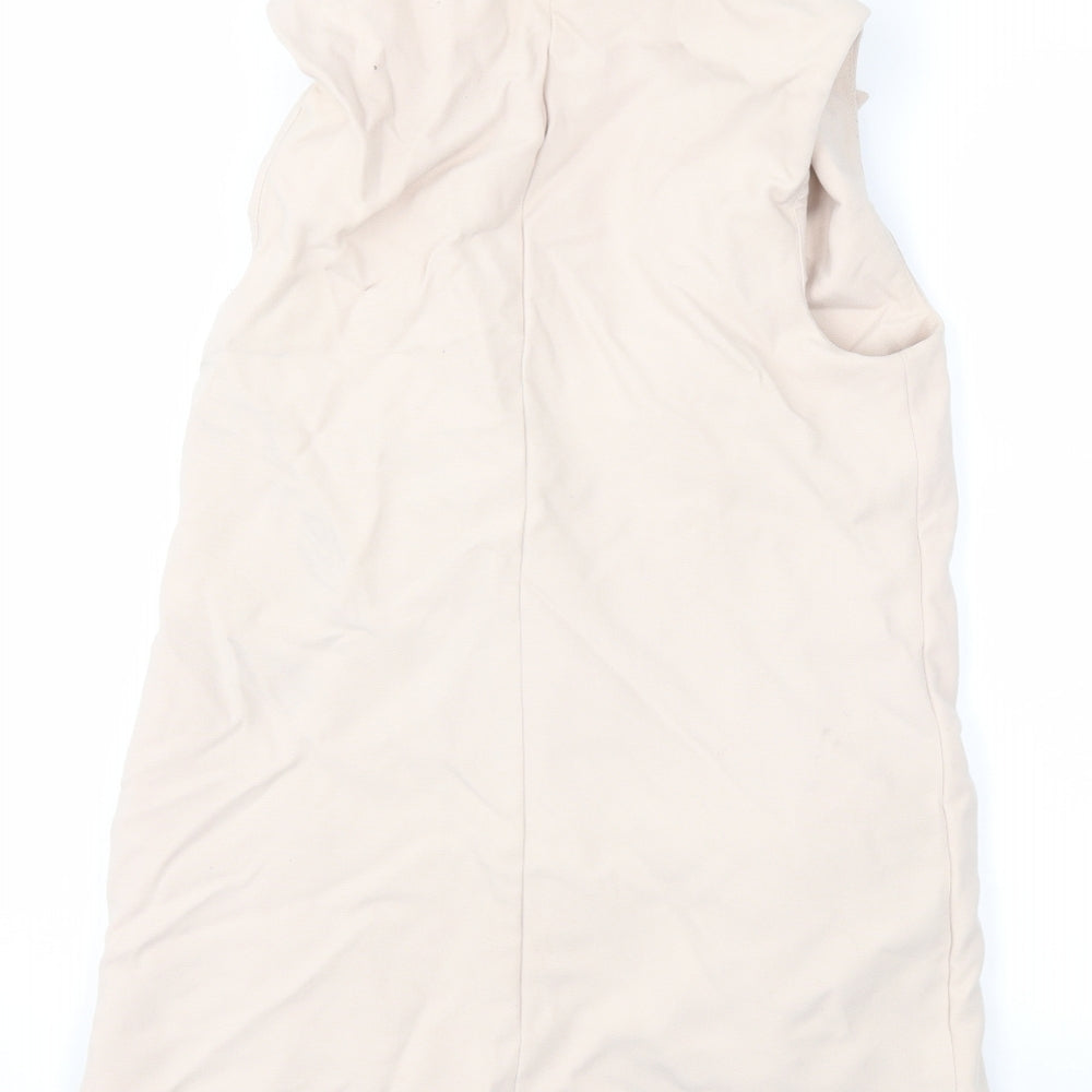 Topshop Womens Pink Jacket Waistcoat Size 8