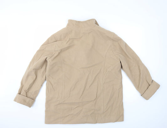Marks and Spencer Womens Beige Overcoat Coat Size 18