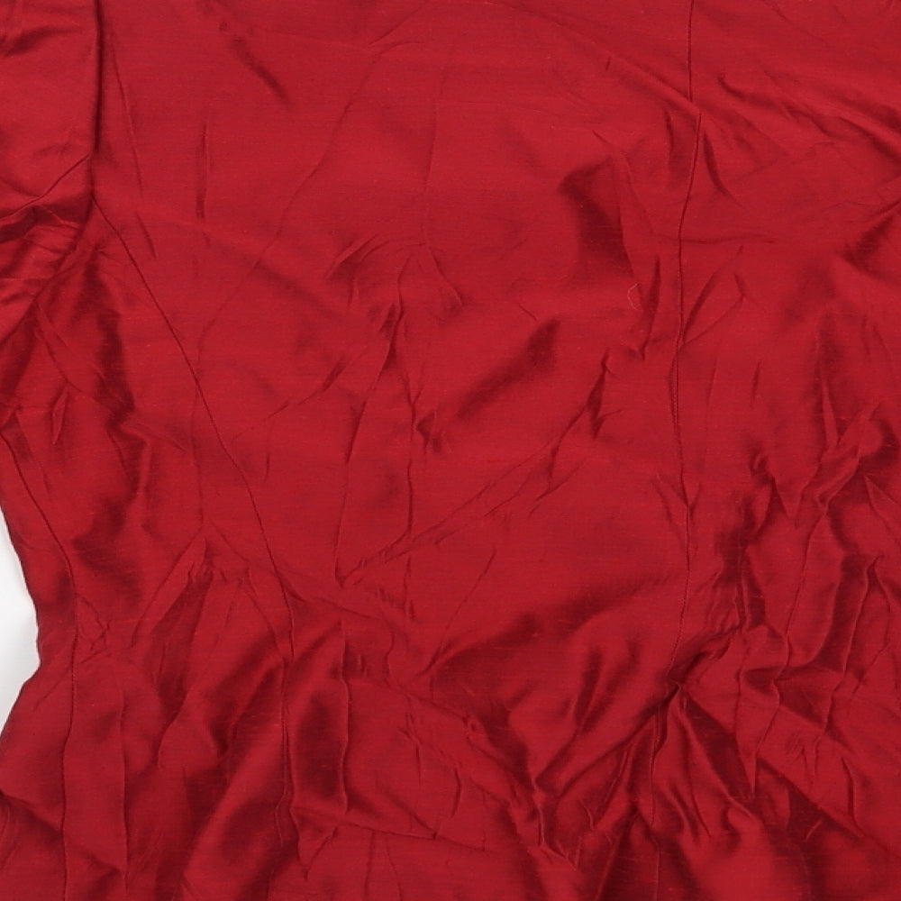 CC Womens Red Jacket Blazer Size 10