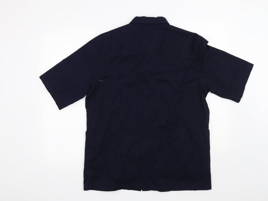 Another Influence Mens Blue Button-Up Size L