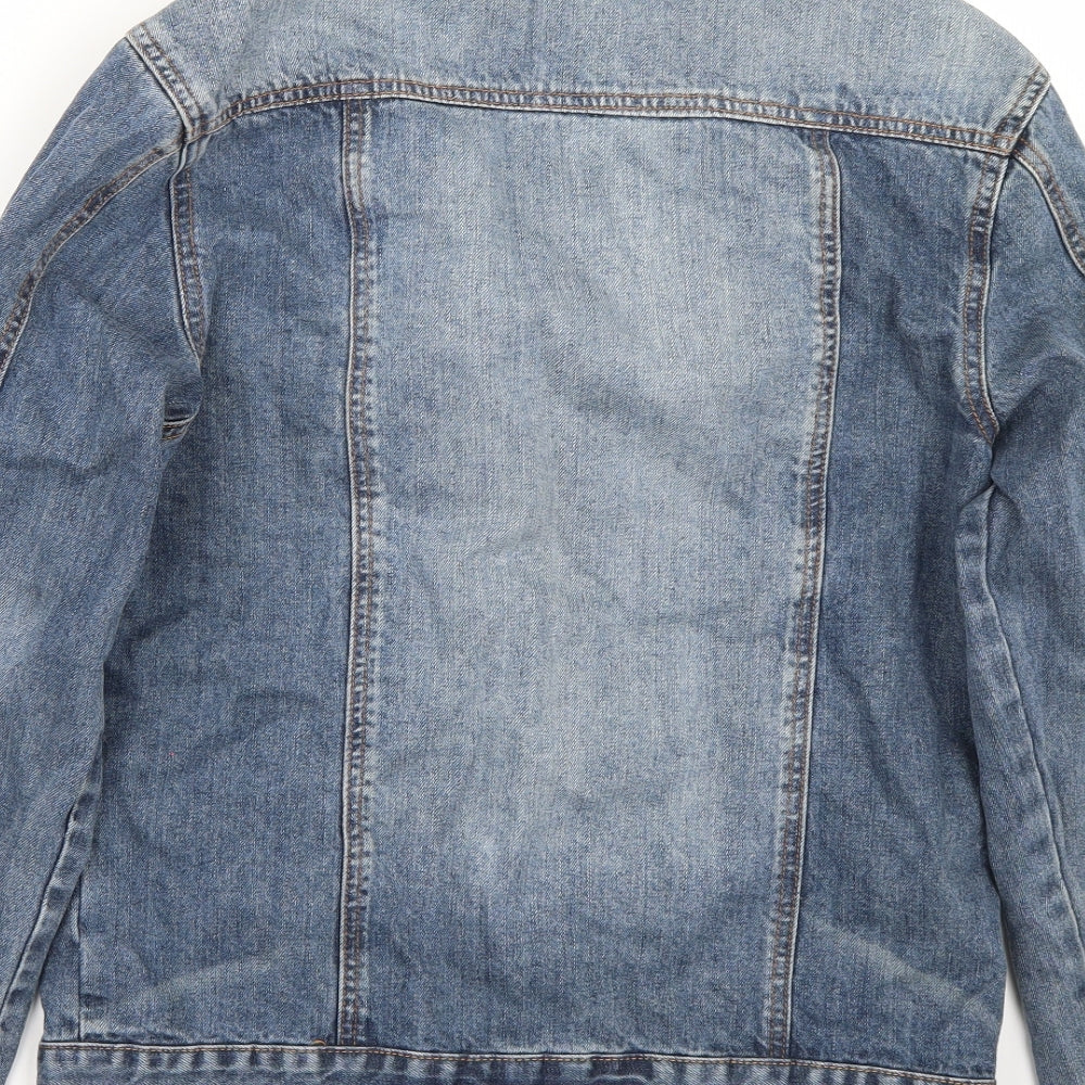 Easy Womens Blue Jacket Coat Size S