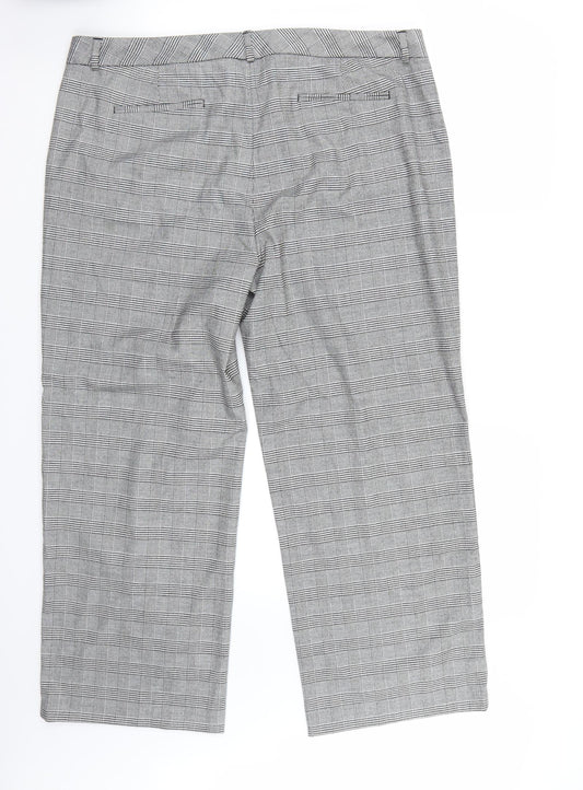 Marks and Spencer Womens White Trousers Size 18 L28 in