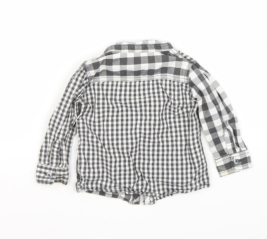 F&F Boys Grey Basic Button-Up Size 9-12 Months