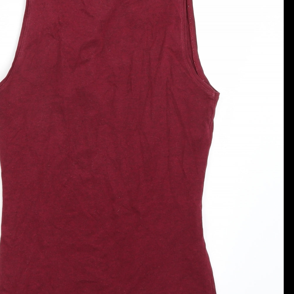 H&M Womens Purple Basic T-Shirt Size S