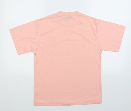 DASH Womens Pink Basic T-Shirt Size M