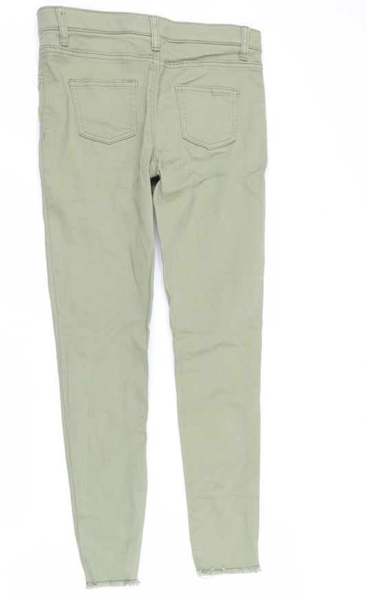 Primark Girls Green Skinny Jeans Size 11-12 Years