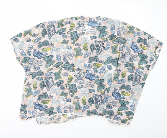 New Look Womens White Floral Basic T-Shirt Size M