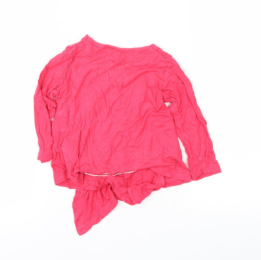 Preworn Girls Pink Pullover Jumper Size 18-24 Months