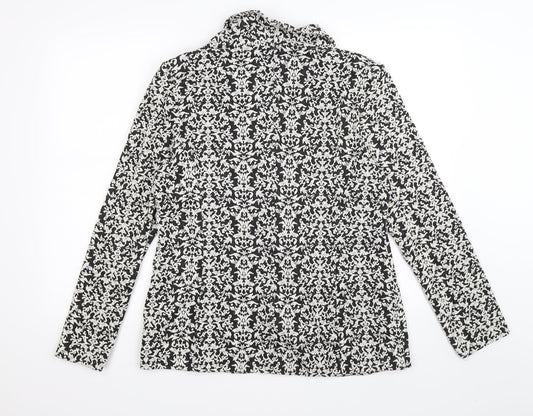 NEXT Womens Black Floral Jacket Size 16