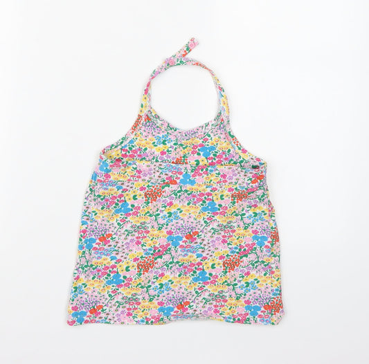 NEXT Girls Multicoloured Floral Cropped Tank Size 6-7 Years