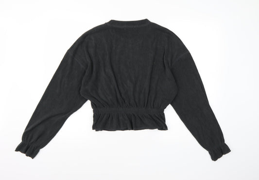 Zara Knit Womens Grey Knit Pullover Jumper Size S