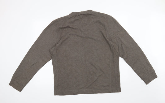 BOSTON CREW Mens Brown Pullover Jumper Size XL