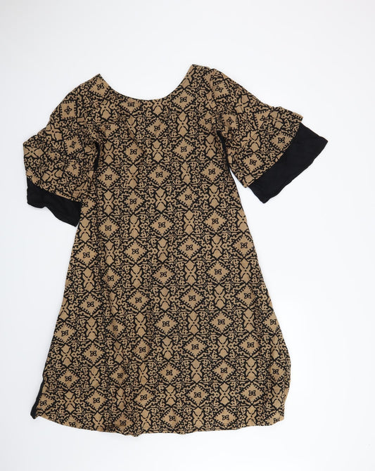 Rupali Womens Beige A-Line Size S