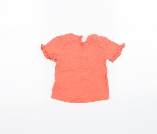 Mothercare Girls Pink Basic T-Shirt Size 6-9 Months
