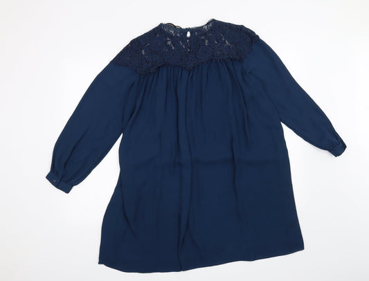 Zara Womens Blue A-Line Size S