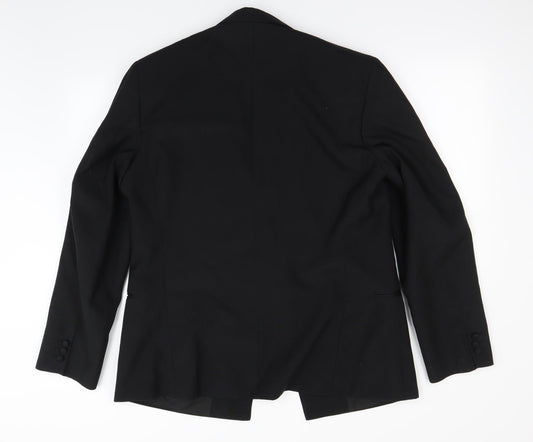 Preworn Mens Black Jacket Blazer Size M