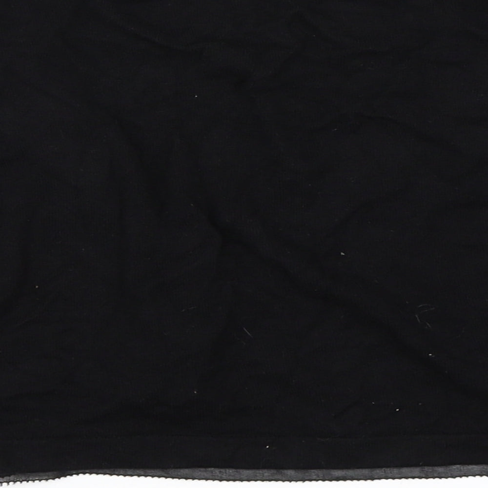 Brand and care label for Coast women’s black cardigan jumper, size S