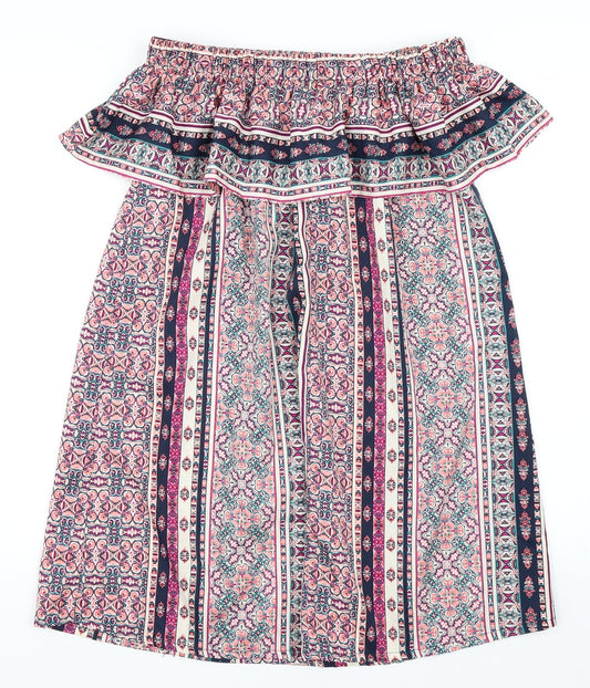 Primark Womens Multicoloured Paisley Mini Size 10
