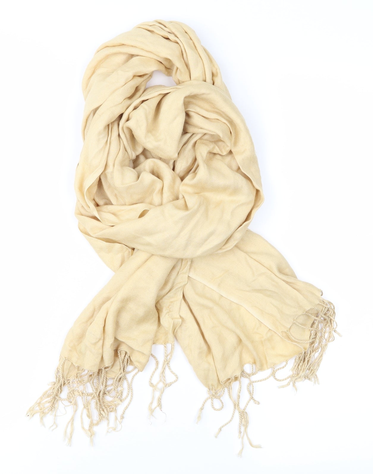 Preworn Unisex Gold Scarf