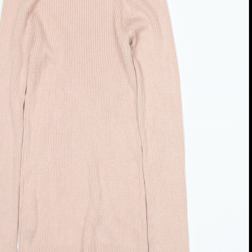 Topshop Womens Pink Pullover Jumper Size XS