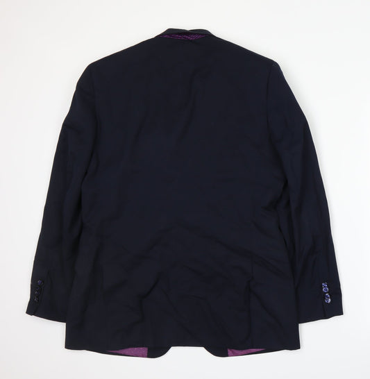 Greenwoods Mens Blue Jacket Suit Jacket Size L