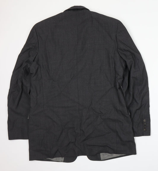 Blazer Mens Grey Jacket Suit Jacket Size L