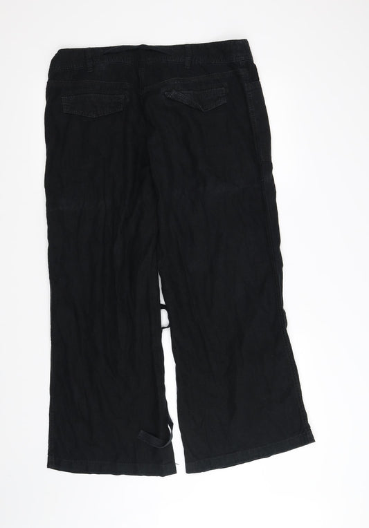 NEXT Womens Black Sweatpants Trousers Size 14 L28 in
