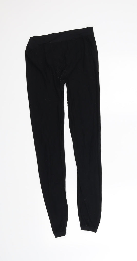 greenice Womens Black Leggings Size L L27 in
