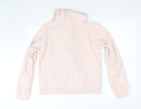 Miso Womens Pink Pullover Hoodie Size L