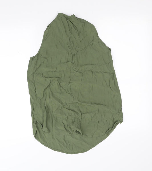 New Look Womens Green Basic Blouse Size 8